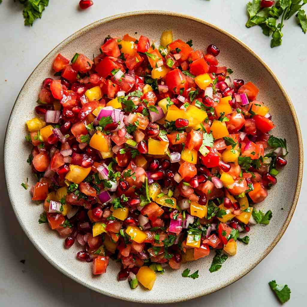 Salade de tomates à la grenade