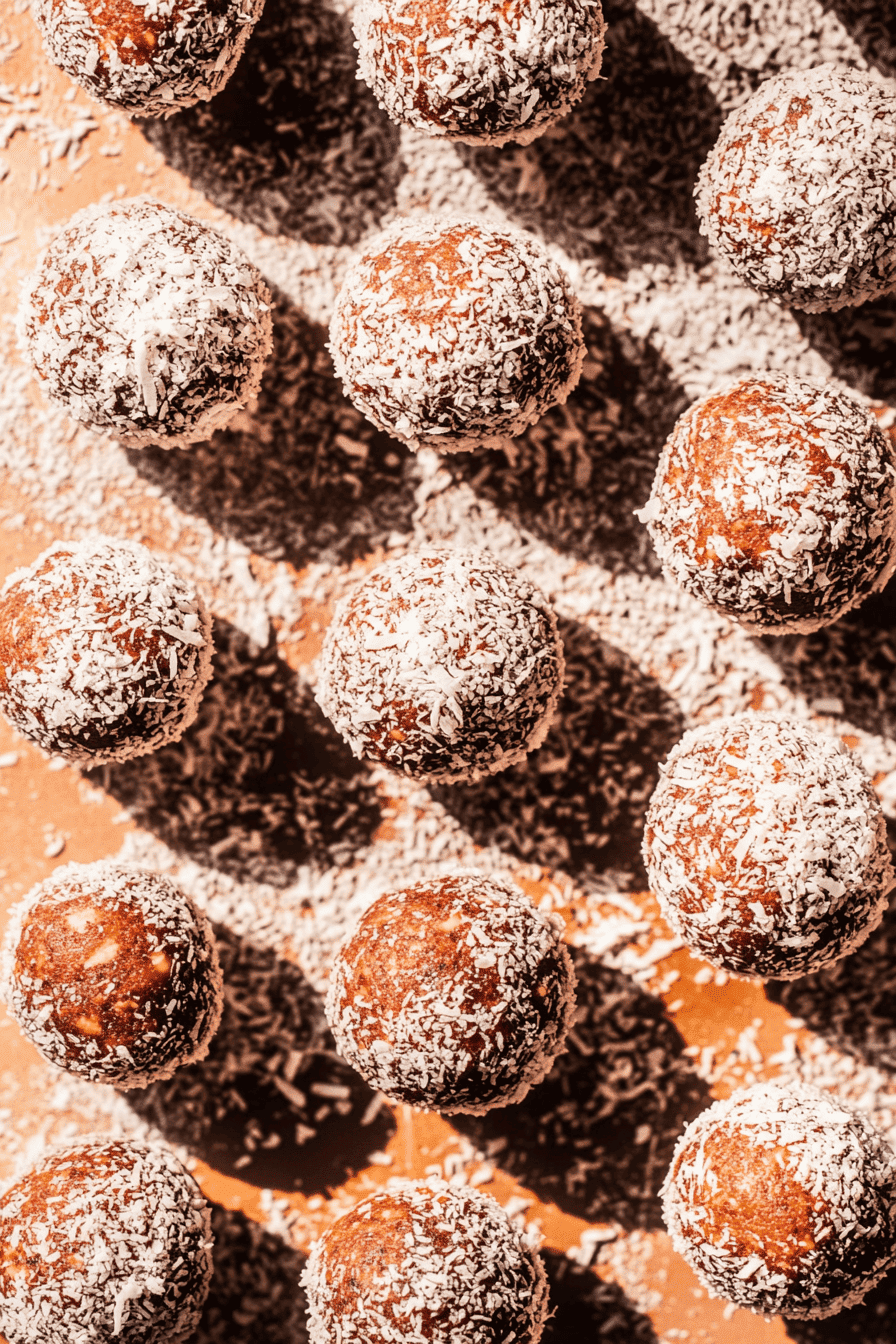 Energy balls au chocolat et à la noix de coco